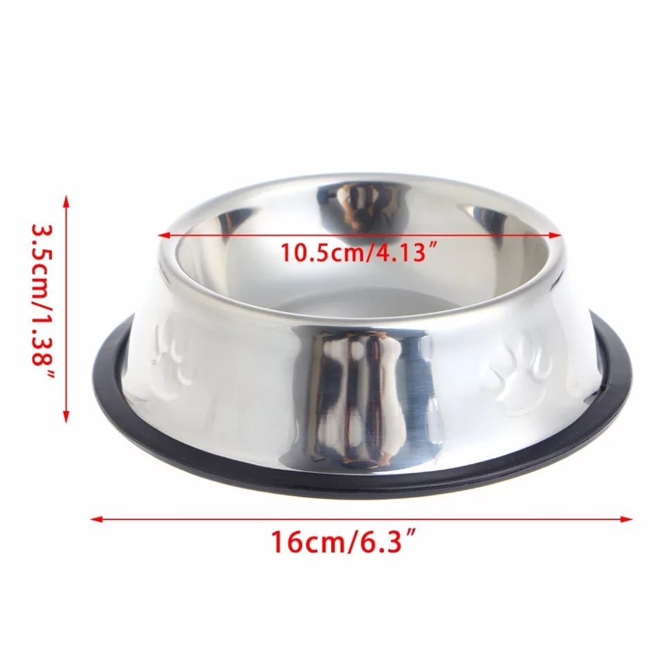 SUPREPET Stainless Steel Non-slip Feeding Bowl For Pets Anti-fall And Anti-bite Dog Bowl And Cat Anti-fall Feeding Bowl