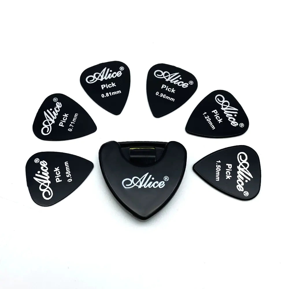 6 Guitar Picks + 1 Holder Case