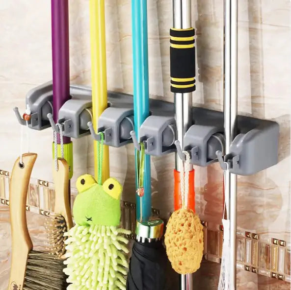 Mop and Broom Holder Wall Mount
