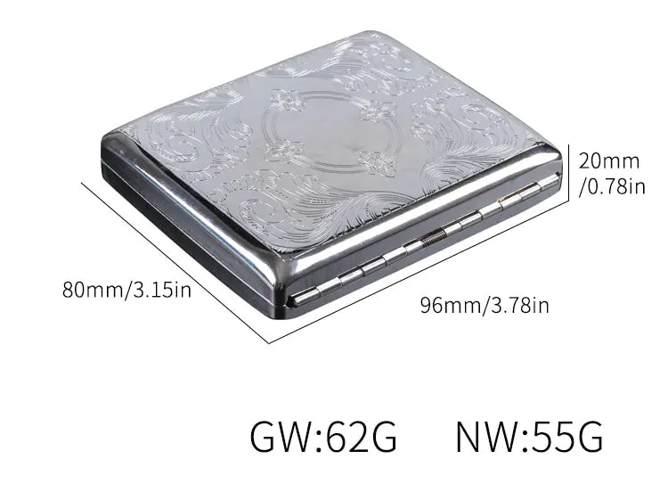 Portable Metal Cigarette Case