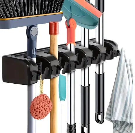 Mop and Broom Holder Wall Mount