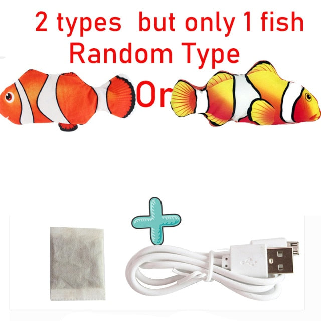 Interactive Electric floppy Fish Cat toy