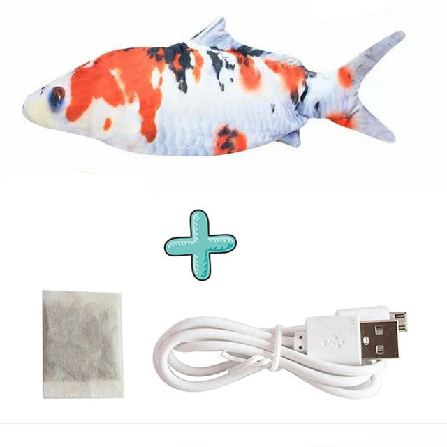 Interactive Electric floppy Fish Cat toy