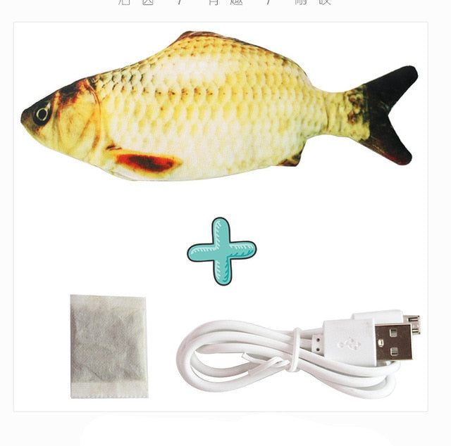 Interactive Electric floppy Fish Cat toy