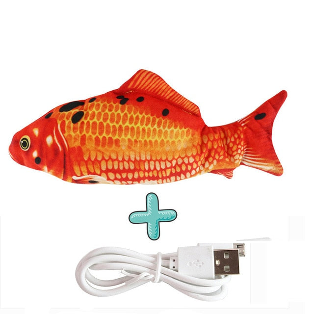 Interactive Electric floppy Fish Cat toy