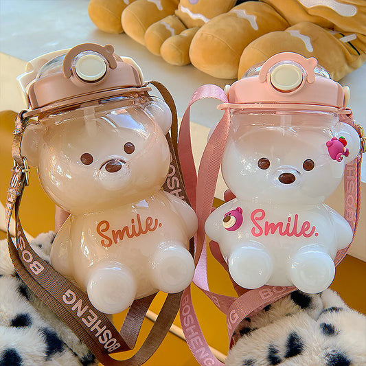 Kawaii Bear Water Bottle for Kids