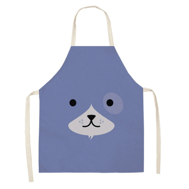Cartoon Animal Pattern Oilproof Apron