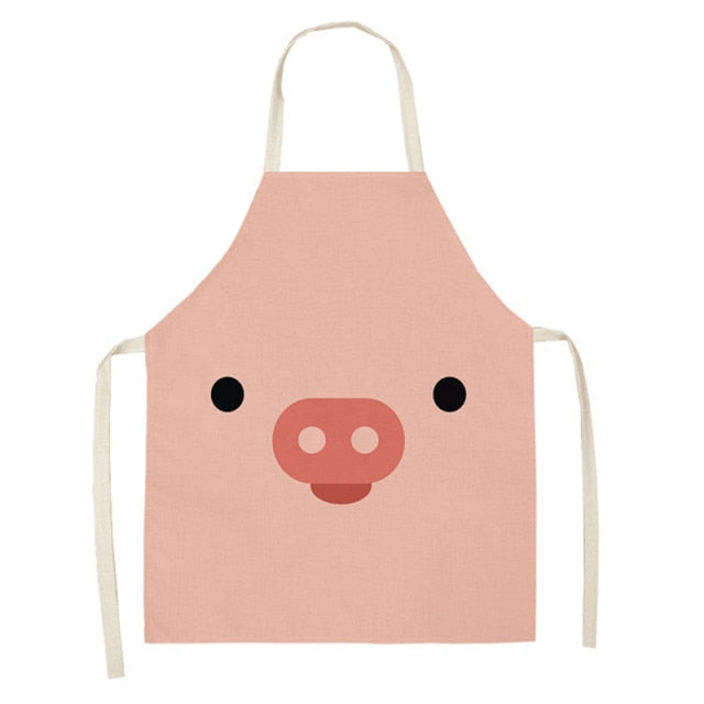 Cartoon Animal Pattern Oilproof Apron